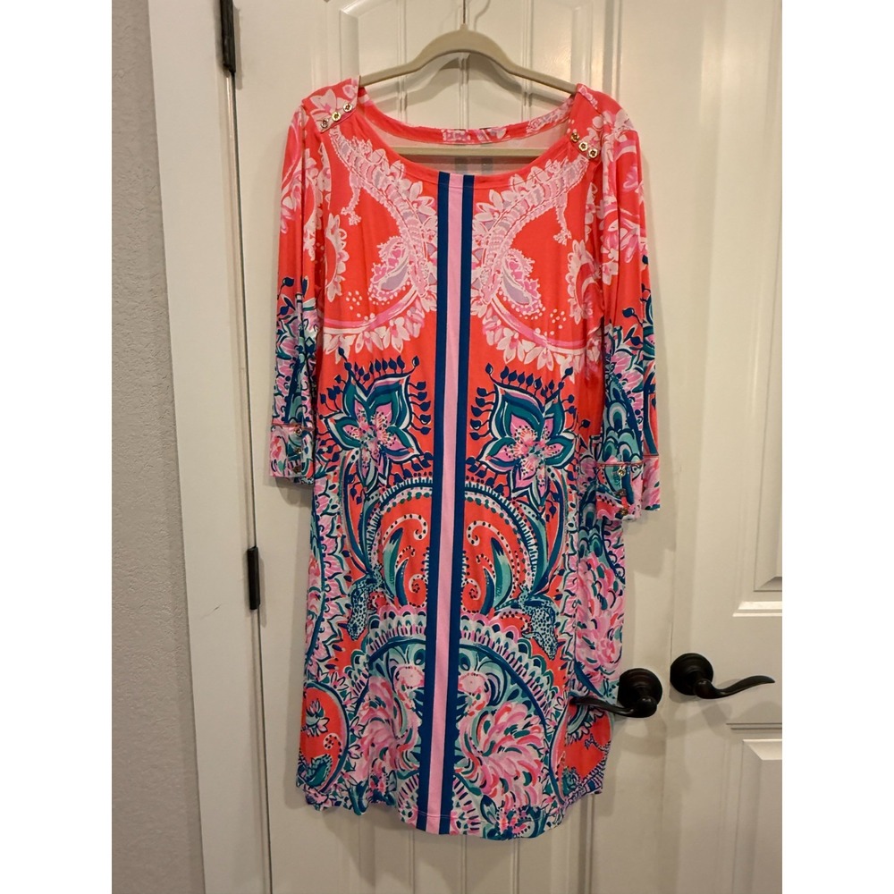 Lilly Pulitzer UPF 50+ Sophie‎ Dress in Tangerine Dream – Size XL